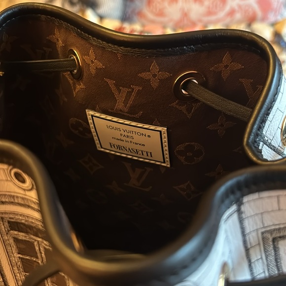 Authentic Nordstrom bought Louis Vuitton Fornasetti bucket bag never used - Picture 2 of 10